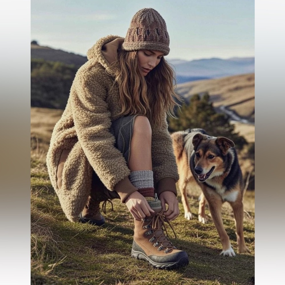 Free People x Patagonia Ranch Chore Weather Jacket coat Yellowstone shearling - Picture 9 of 13